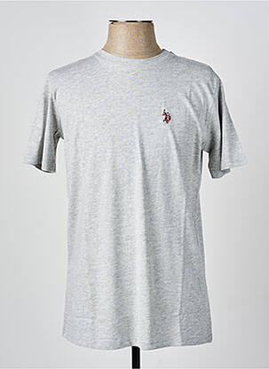 T-shirt broderie manches courtes gris clair U.S. POLO ASSN homme