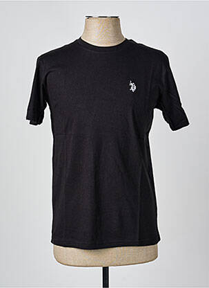T-shirt broderie manches courtes noir U.S. POLO ASSN homme