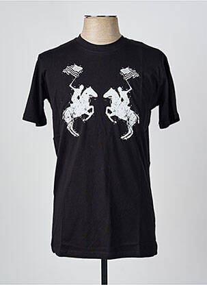T-shirt stretch manches courtes noir U.S ATHLETIC homme