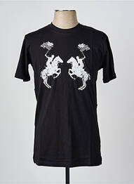 T-shirt stretch manches courtes noir U.S ATHLETIC homme