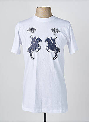T-shirt stretch manches courtes blanc U.S ATHLETIC homme