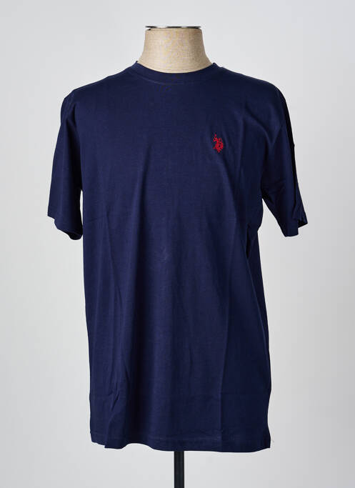 T-shirt broderie manches courtes bleu U.S. POLO ASSN homme