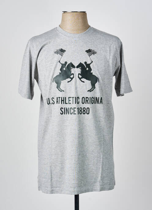 T-shirt gris U.S ATHLETIC homme