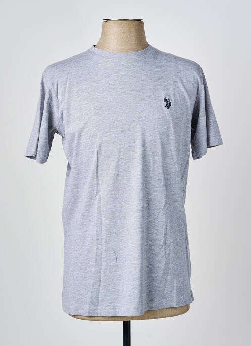 T-shirt gris clair U.S. POLO ASSN homme
