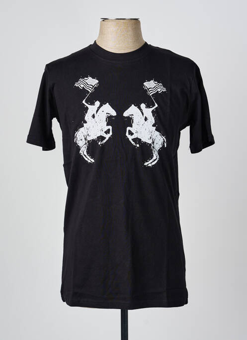 T-shirt stretch manches courtes noir U.S ATHLETIC homme