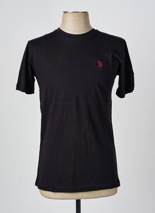 T-shirt noir U.S. POLO ASSN homme