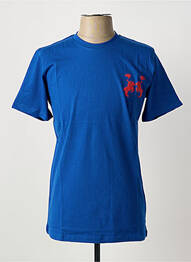 T-shirt coupe droite manches courtes bleu U.S ATHLETIC homme