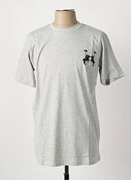T-shirt coupe droite manches courtes gris U.S ATHLETIC homme