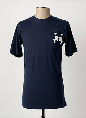 T-shirt coupe droite manches courtes bleu U.S ATHLETIC homme