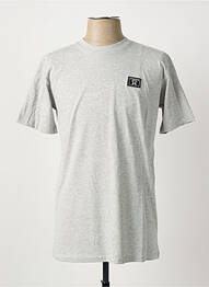 T-shirt broderie manches courtes gris U.S ATHLETIC homme