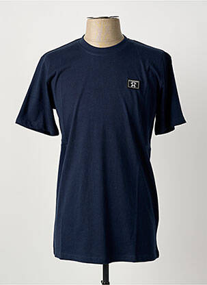 T-shirt broderie manches courtes bleu fonce U.S ATHLETIC homme