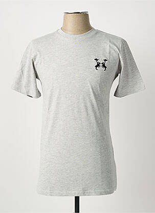T-shirt coupe droite manches courtes gris U.S ATHLETIC homme