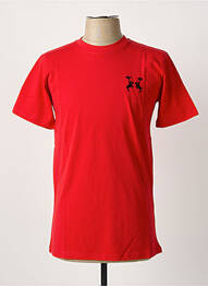 T-shirt broderie manches courtes rouge U.S ATHLETIC homme