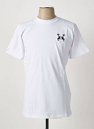 T-shirt broderie manches courtes blanc U.S ATHLETIC homme