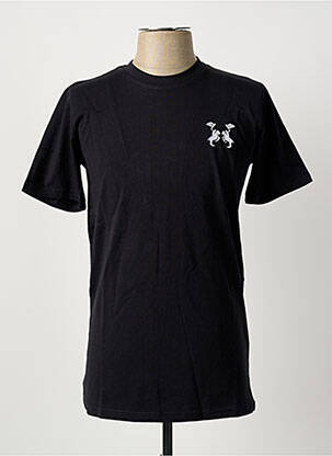 T-shirt broderie manches courtes noir U.S ATHLETIC homme