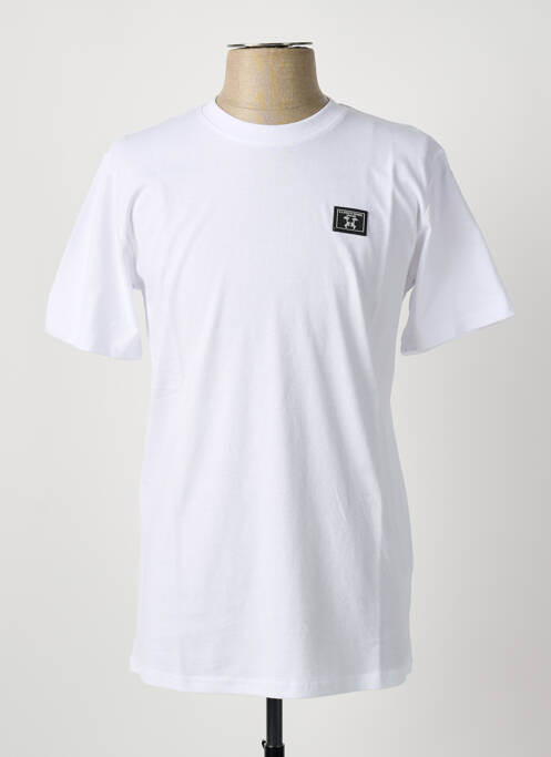 T-shirt broderie manches courtes blanc U.S ATHLETIC homme