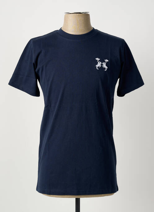 T-shirt bleu U.S ATHLETIC homme