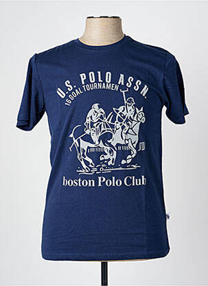 T-shirt stretch manches courtes bleu U.S. POLO ASSN homme