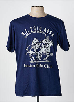 T-shirt stretch manches courtes bleu U.S. POLO ASSN homme