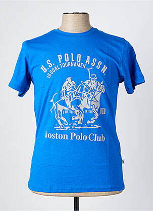 T-shirt stretch manches courtes bleu clair U.S. POLO ASSN homme