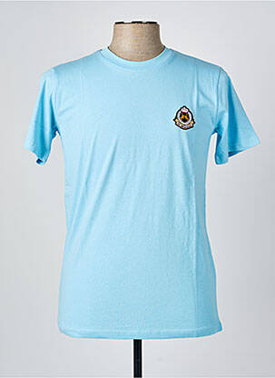 T-shirt broderie manches courtes bleu U.S ATHLETIC homme
