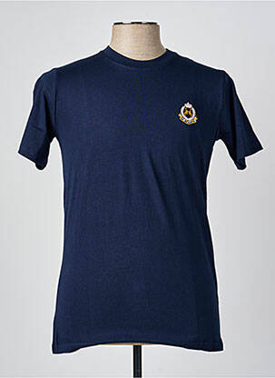 T-shirt broderie manches courtes bleu fonce U.S ATHLETIC homme