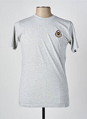 T-shirt tissage chiné manches courtes gris U.S ATHLETIC homme