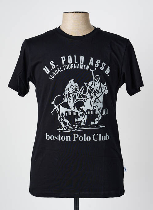 T-shirt stretch manches courtes noir U.S. POLO ASSN homme