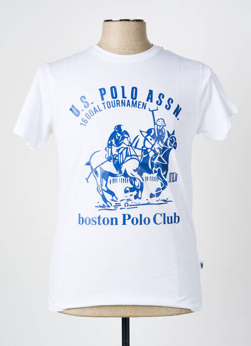 T-shirt stretch manches courtes blanc U.S. POLO ASSN homme