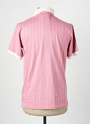 Polo coupe cintrée manches courtes rose FILA homme