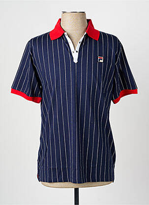 Polo coupe cintrée manches courtes bleu FILA homme