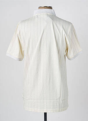 Polo coupe droite manches courtes blanc FILA homme