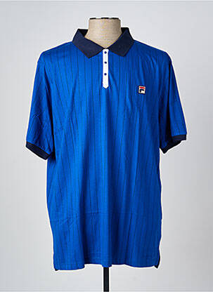 Polo coupe droite manches courtes bleu FILA homme