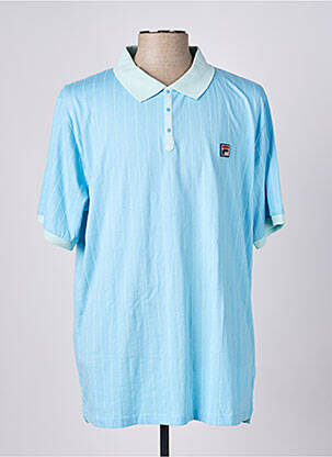 Polo coupe droite manches courtes bleu FILA homme
