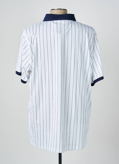 Polo coupe droite manches courtes blanc FILA homme