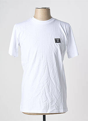 T-shirt coupe droite manches courtes blanc U.S ATHLETIC homme