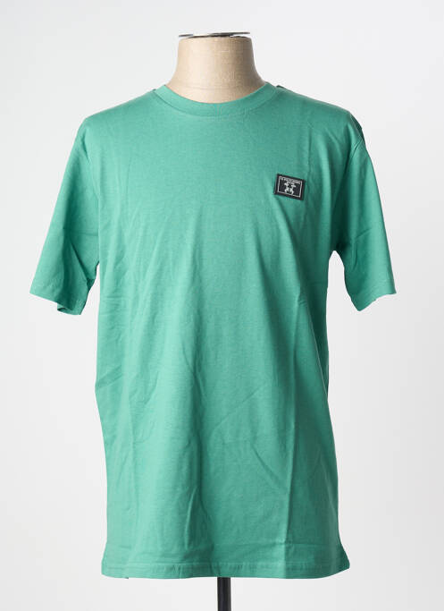 T-shirt broderie manches courtes vert U.S ATHLETIC homme