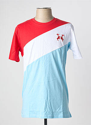 T-shirt stretch manches courtes rouge U.S ATHLETIC homme