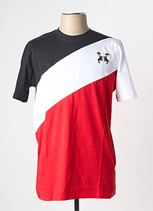 T-shirt broderie manches courtes noir U.S ATHLETIC homme