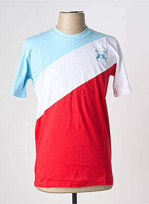 T-shirt broderie manches courtes bleu U.S ATHLETIC homme