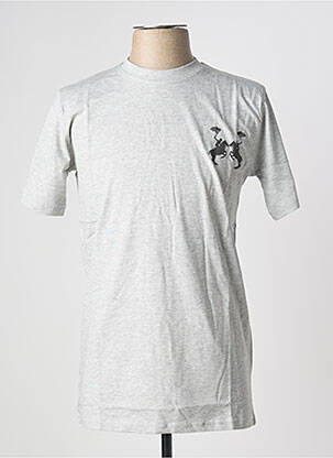 T-shirt coupe droite manches courtes gris U.S ATHLETIC homme