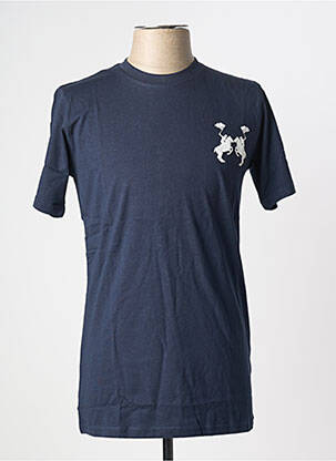 T-shirt coupe droite manches courtes bleu U.S ATHLETIC homme