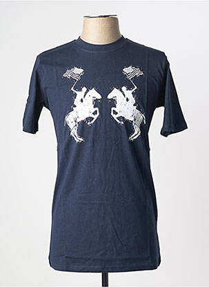 T-shirt stretch manches courtes bleu U.S ATHLETIC homme