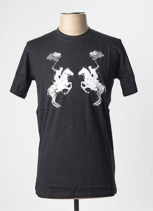 T-shirt stretch manches courtes noir U.S ATHLETIC homme
