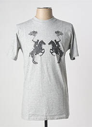 T-shirt stretch manches courtes gris U.S ATHLETIC homme