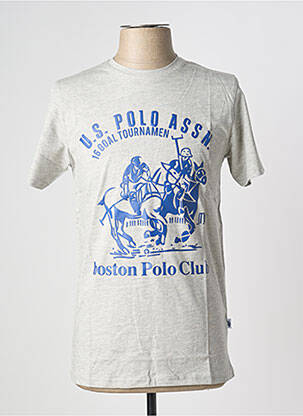 T-shirt coupe cintrée manches courtes gris U.S. POLO ASSN homme