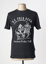 T-shirt coupe cintrée manches courtes noir U.S. POLO ASSN homme