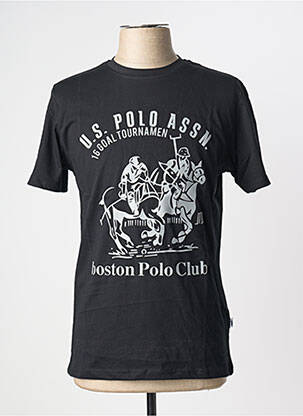 T-shirt noir U.S. POLO ASSN homme