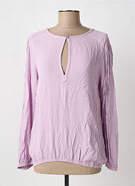 Blouse fermeture boutonnée au dos manches longues violet GARCIA femme