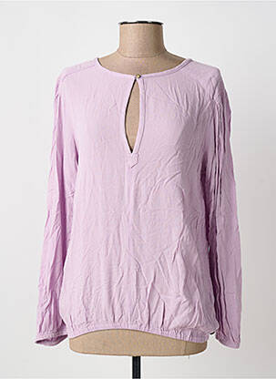 Blouse fermeture boutonnée au dos manches longues violet GARCIA femme